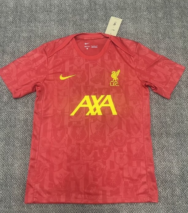AAA Quality Liverpool 24/25 Red/Yellow Training Jersey